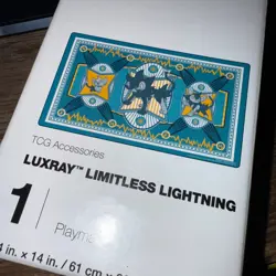 New in Box Pokemon Center 2023 Luxray Limitless Lightning TCG Accessory Playmat - Image 1