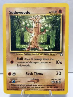 Pokemon TCG Sudowoodo Neo Genesis 77/111 Regular NM - Image 1