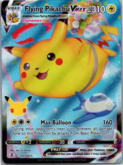 Pokemon Flying Pikachu VMAX Ultra Rare Celebrations 007/025 NM - Image 1