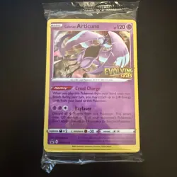 Galarian Articuno SWSH123 Evolving Skies Prerelease Participation Promo - SEALED - Image 1