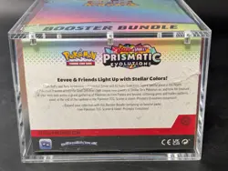 Pokemon SV8.5 Prismatic Evolutions Sealed Booster Bundle Display W/Acrylic Case - Image 3