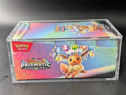 Pokemon SV8.5 Prismatic Evolutions Sealed Booster Bundle Display W/Acrylic Case - Image 4