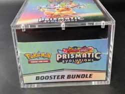 Pokemon SV8.5 Prismatic Evolutions Sealed Booster Bundle Display W/Acrylic Case - Image 5