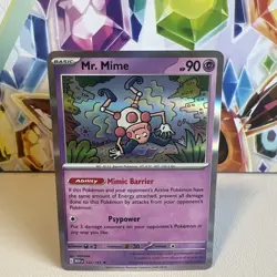 Mr. Mime 122/165 Holo Rare Pokemon 151 English Scarlet & Violet NM - Image 1