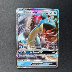 Lapras GX ⭐ 35/149 Holo Rare GX Sun & Moon 2017 Pokemon Near Mint - Image 1