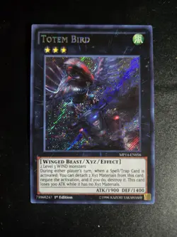 Yugioh Totem Bird MP14-EN056 2014 Mega-Tins Mega Pack 1st Edition Secret LP - Image 1