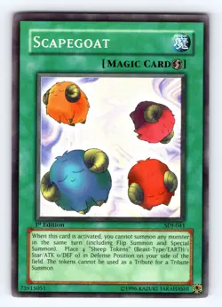 Yugioh Scapegoat SDJ-041 1st Super Rare - NM 💎 - Image 1