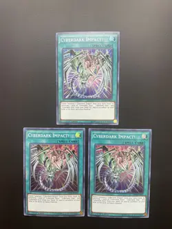 Yugioh Cyberdark Impact! SHVA-EN053 Super Rare 1st Edition NM/LP X3 - Image 1