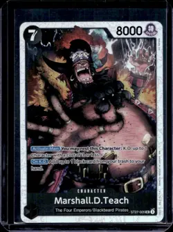 2025 One Piece Starter Deck Marshall D Teach Super Rare #ST27-005 - Image 1