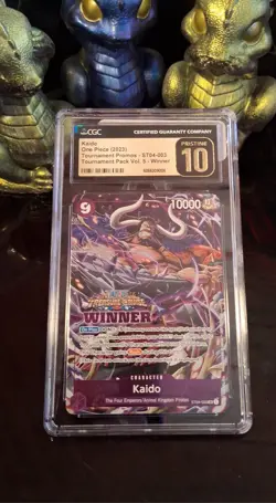 🐉Kaido Winner ST04-003 ~ One Piece Promo Card CGC Pristine / PSA 10 ~ Pop 15✨ - Image 2