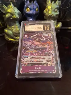 🐉Kaido Winner ST04-003 ~ One Piece Promo Card CGC Pristine / PSA 10 ~ Pop 15✨ - Image 3