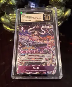🐉Kaido Winner ST04-003 ~ One Piece Promo Card CGC Pristine / PSA 10 ~ Pop 15✨ - Image 5