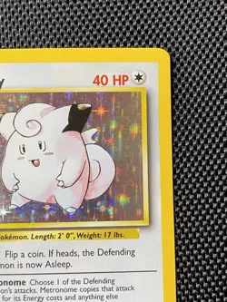 Pokemon TCG Clefairy Holo Rare Card Base Set 5/102 Unlimited LP+ Condition - Image 3