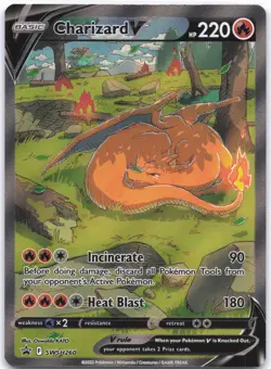 SWSH: Sword & Shield Promo Cards #SWSH260 Charizard V LP - Image 1