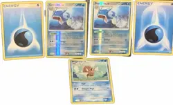 2 Gyarados Reverse Holo + Magikarp + 2 Energy Water Pokemon Cards Dragon DNA - Image 1
