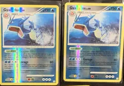 2 Gyarados Reverse Holo + Magikarp + 2 Energy Water Pokemon Cards Dragon DNA - Image 2