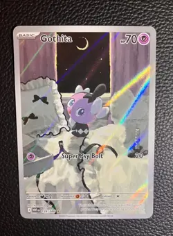 Pokemon TCG Gothita 124/086 S&V White Flare Illustration Rare Holo Card - Image 1