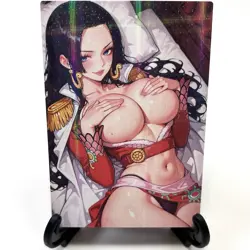 One Piece Boa Hancock Sexy Anime Waifu Girl Doujin Lewd Goddess Story Art Card - Image 2