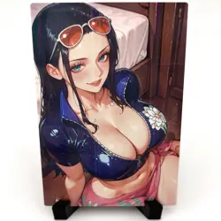 One Piece Nico Robin Sexy Anime Waifu Girl Doujin Lewd Goddess Story Art Card - Image 1