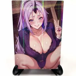 TenSura Shion Sexy Hot Anime Waifu Girl Doujin Lewd Goddess Story Holo Art Card - Image 2
