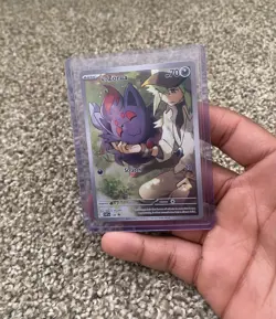 N's Zorua 189 Promo Scarlet & Violet Rare Holo Pokemon Card Near Mint - Image 1