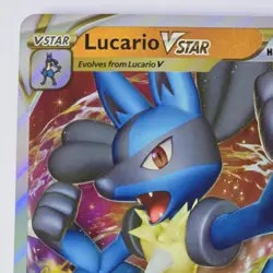 Pokemon Jumbo Card Lucario Vstar SWSH214 Black Star Promo Card Ultra Rare Holo - Image 2