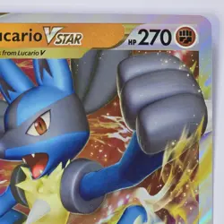 Pokemon Jumbo Card Lucario Vstar SWSH214 Black Star Promo Card Ultra Rare Holo - Image 3