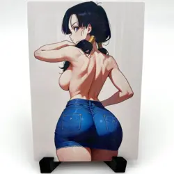 Dragon Ball Z Videl Sexy Hot Anime Waifu Girl Lewd Doujin Goddess Story Art Card - Image 1