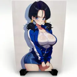Dragon Ball Z Videl Sexy Hot Anime Waifu Girl Doujin Lewd Goddess Story Art Card - Image 1