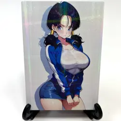 Dragon Ball Z Videl Sexy Hot Anime Waifu Girl Doujin Lewd Goddess Story Art Card - Image 2