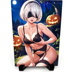 NieR: Automata 2B Sexy Hot Anime Waifu Girl Doujin Lewd Goddess Story Art Card - Image 1