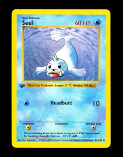 1999 Pokemon SEEL Base Set 1ST EDITION Shadowless Non Holo Card 41/102 WotC MINT - Image 1