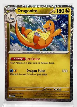 Dragonite 012/015 Holo McDonald's Promo Pokemon Card LP 2024 - Image 1