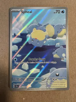 Pokemon TCG Spheal Card 199/191 Surging Sparks Illustration, Near Mint Condition - Image 1