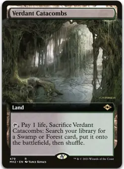 Verdant Catacombs (Extended Art) #479 (NM) Modern Horizons 2 MH2 Magic MTG - Image 1