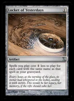 MTG Locket of Yesterdays LP Light Play Time Spiral [4148] - Image 1