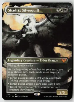 Shadrix Silverquill (Borderless) Strixhaven: School of Mages (280) Normal - MTG - Image 1