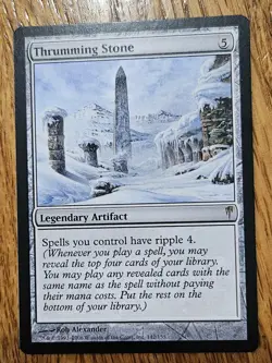 MTG Thrumming Stone - Coldsnap #142, NM - Image 1