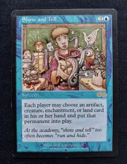 SHOW AND TELL MTG URZA'S SAGA RARE MAGIC THE GATHERING WIZARDS OF THE COAST - Image 1