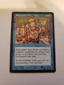 1x Show and Tell -English - Urza's Saga MTG Magic MP x1 - Image 1