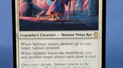 Splinter, Aging Champion -MTG- TMNT TMC - Teenage Mutant Ninja Turtles - NM - Image 3