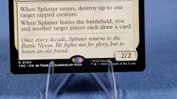 Splinter, Aging Champion -MTG- TMNT TMC - Teenage Mutant Ninja Turtles - NM - Image 4