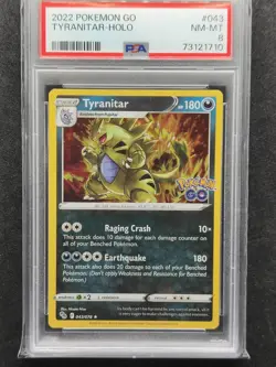PSA 8 2022 Pokemon Go Tyranitar-Holo 043/078 - Image 2