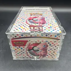 Pokemon TCG Scarlet & Violet 151 Booster Bundle Display Sealed w/ Acrylic Case - Image 1