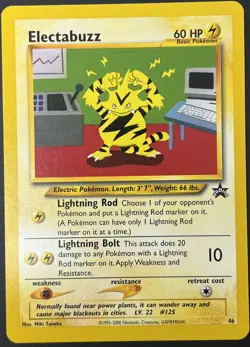 Electabuzz 46/53 Black Star Rare Promo WOTC Pokemon Card NM - Image 1