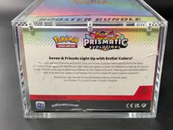 Pokemon SV8.5 Prismatic Evolutions Sealed Booster Bundle Display W/Acrylic Case - Image 3