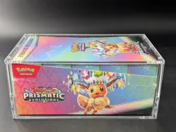 Pokemon SV8.5 Prismatic Evolutions Sealed Booster Bundle Display W/Acrylic Case - Image 4