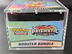 Pokemon SV8.5 Prismatic Evolutions Sealed Booster Bundle Display W/Acrylic Case - Image 5