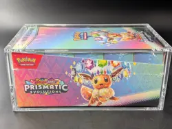 Pokemon SV8.5 Prismatic Evolutions Sealed Booster Bundle Display W/Acrylic Case - Image 4