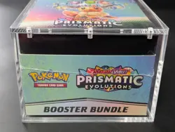 Pokemon SV8.5 Prismatic Evolutions Sealed Booster Bundle Display W/Acrylic Case - Image 5
